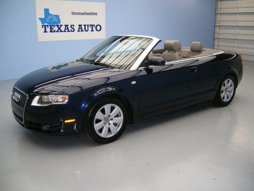 We finance!!  2007 audi a4 2.0t turbo convertible auto xenon 6 cd leather 16 rim