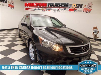 Ex-l sedan honda accord sdn ex-l v6 automatic sedan low miles 4 dr black