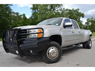 2007 gmc sierra 3500 crew cab slt nav dvd 4x4 diesel clean