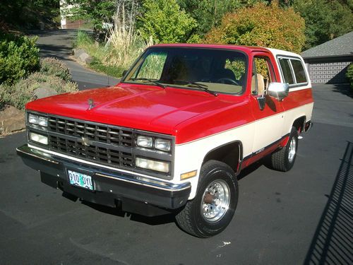 Clean 1989 chevrolet k 5 silverado 4x4 blazer 350 auto loaded suv 3/4convertible