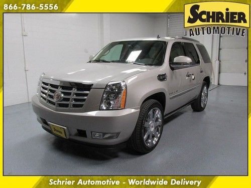 2009 cadillac escalade hybrid silver sunroof rear dvd navigation power liftgate