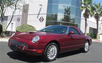 2004 ford thunderbird 20k miles carfax certified collector car from sunny az