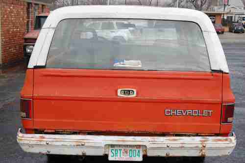 1981 CHEVY K5 BLAZER PROJECT ***NO RESERVE***, image 3