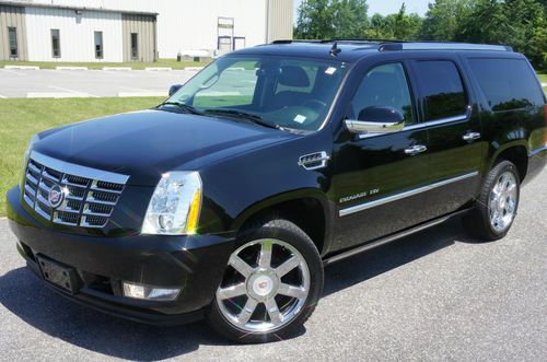 2012 cadillac escalade esv for sale~dual dvds~moon~navigation~salvage title