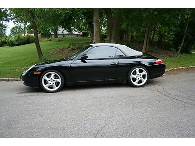 1999 porsche 911 carrera cabriolet*black*6spd*pwr sts*k40 radar*lojack*sweet!