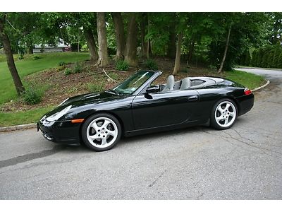 1999 PORSCHE 911 CARRERA CABRIOLET*BLACK*6SPD*PWR STS*K40 RADAR*LOJACK*SWEET!, US $19,750.00, image 24