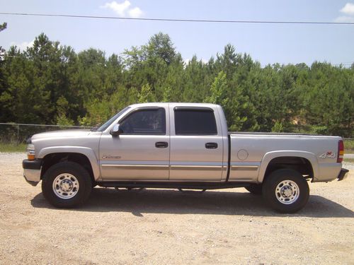 2002 chevrolet 2500 crew cab 4x4 lt duramax diesel allison automatic no reserve