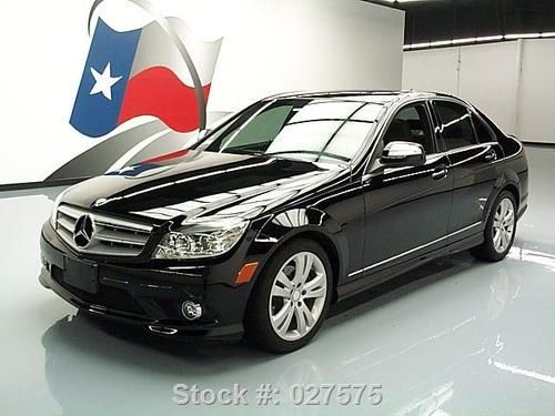 2008 mercedes-benz c300 auto sunroof blk on blk 34k mi texas direct auto