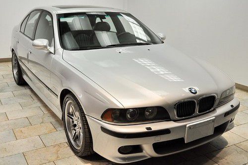 2001 bmw m5 silver/black low miles navigation serviced