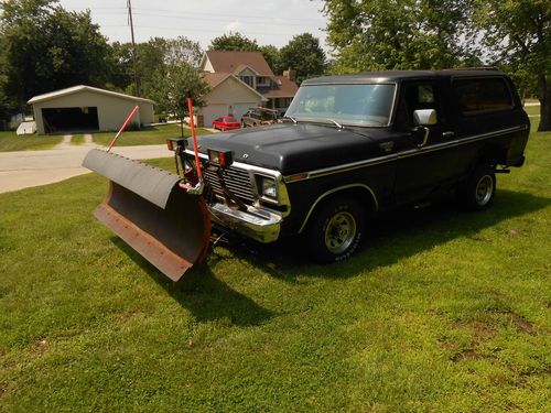 1979 ford bronco 4x4 w western plow