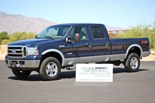 2006 ford f350 diesel 4x4 lariat 4wd crew cab fx4 113k miles theft recovery!