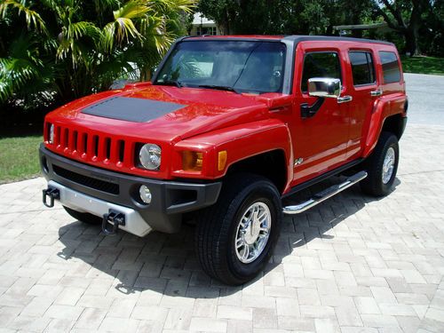 2008 hummer h3 no reserve alpha awd 4x4 v8 leather moon chromes carfax autocheck