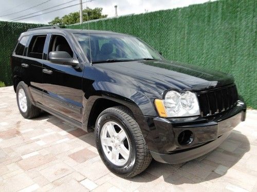 06 gr cherokee 4x4 4wd very clean low miles suv power seat jet black larado