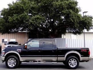 Black king ranch 6.4l v8 4x4 rosen navigation sirius dvd heated back up camera