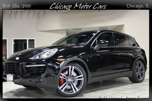 2011 porsche cayenne turbo one owner! $126k+ list premium entry &amp; drive 21s navi