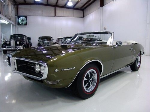 1968 pontiac firebird 400 convertible, matching #'s, 4-speed transmission!