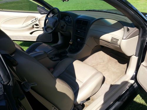 1999 Mustang Cobra SVT4.6L Black Exterior w Tan interior New Factory Ford Engine, image 10