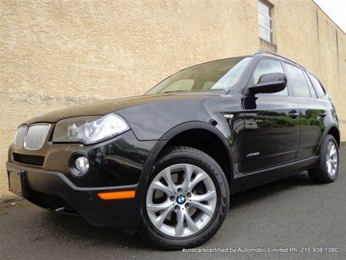 2010 bmw x3 3.0si 100k warranty &amp; maintenance premium cold weather xenon logic7