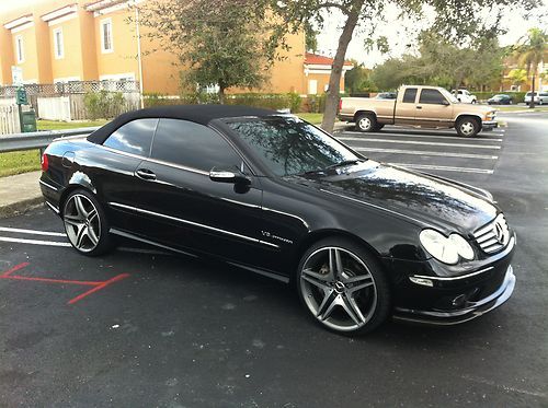 2005 mercedes-benz clk500 cabriolet  navigation amg wheels