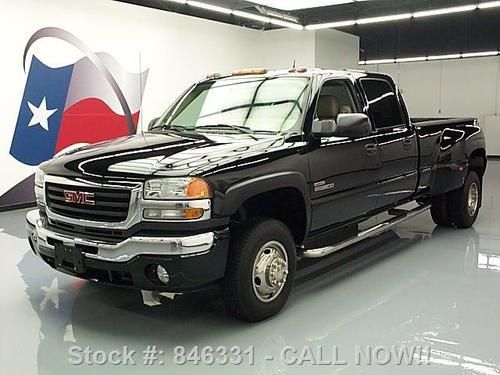 2005 gmc sierra 3500 crew diesel dvd leather dually 71k texas direct auto