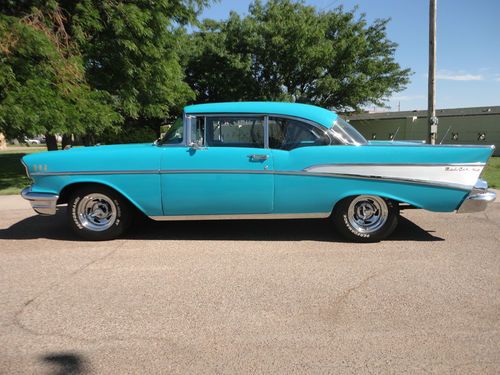 1957 chevrolet Belair 2 DR HT 4sd 350 cu. in NO RESERVE, US $30,000.00, image 5