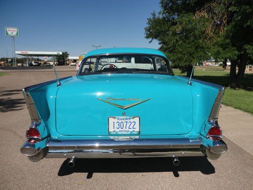 1957 chevrolet Belair 2 DR HT 4sd 350 cu. in NO RESERVE, US $30,000.00, image 6