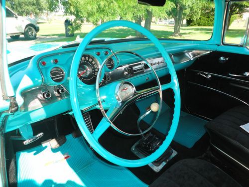 1957 chevrolet Belair 2 DR HT 4sd 350 cu. in NO RESERVE, US $30,000.00, image 8