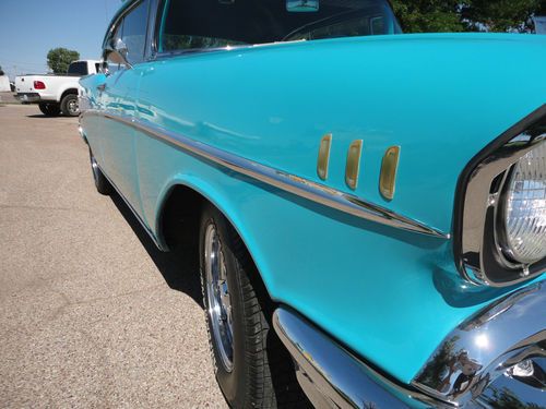 1957 chevrolet Belair 2 DR HT 4sd 350 cu. in NO RESERVE, US $30,000.00, image 17
