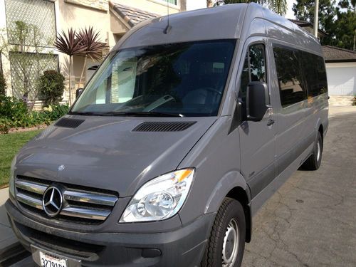 Almost new 2011 mercedes sprinter 170" high roof 12 passenger full warranty!save