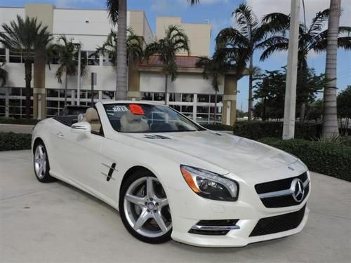 2013 mercedes sl550 diamond white low miles one owner