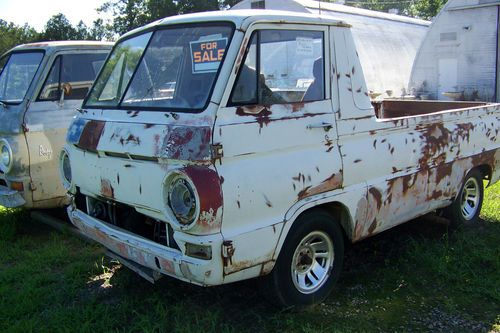 Two 1963 dodge a100 pickups  hot rat rod  little red wagon clone no reserve