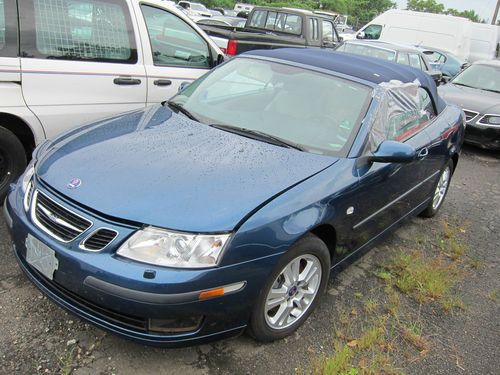 Saab 9 3 convertible 2006 water damage! project! low mileage!