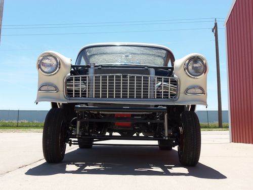 1955 chevy straight axle gasser hot rod driver 2 door sedan belair 150 210