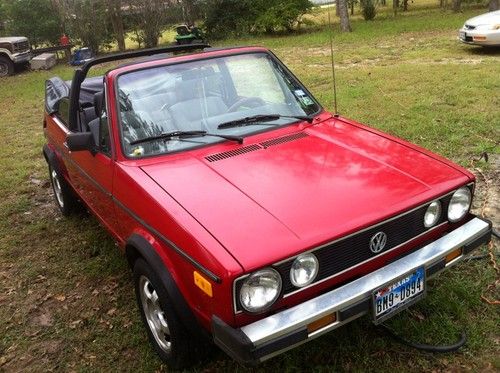 1987 volkswagen cabriolet base convertible 2-door 1.8l