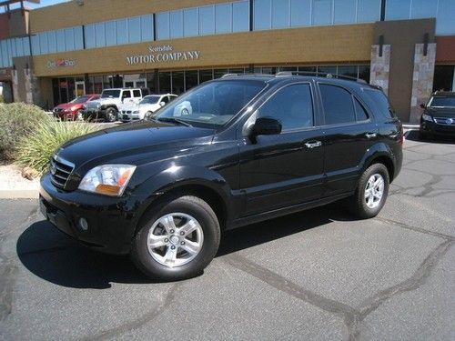 2008 kia sorento ex 4x4 one owner 6 cd sunroof leather heated seats tow package