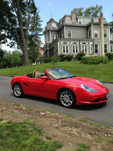 2003 red porsche boxter s convertible- 37,700 miles - always garaged - clean