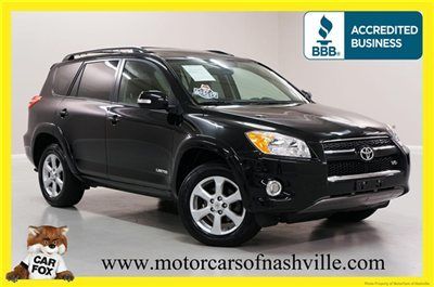 7-days *no reserve* '10 rav4 4wd ltd nav leather warranty carfax best deal