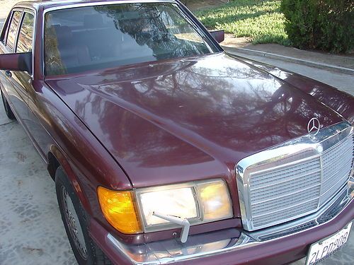 89 MERCEDES 420SEL, 59,000  MILES SINCE NEW, CALIFORNIA CAR, ALL ORIGINAL, image 3
