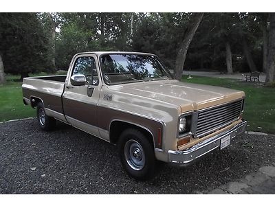 One owner restored 1976 gmc high sierra 15 heavy 1/2 ton truck