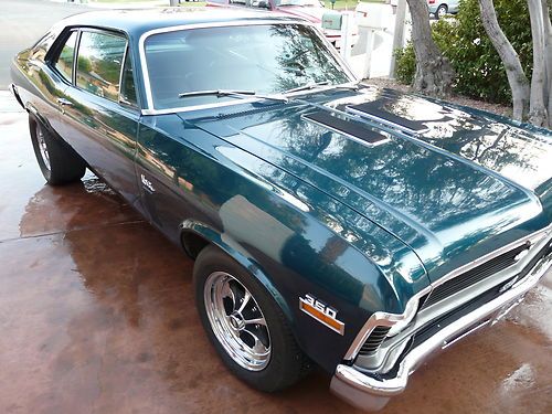 1970 chevy nova real super sport full frame off  no reservs  rebuilt 355 sb auto