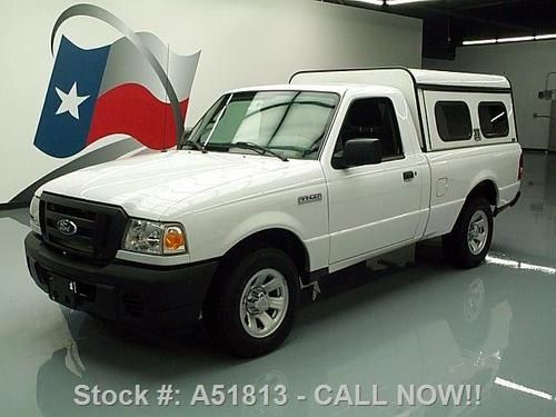 2011 ford ranger reg cab 2.3l auto camper shell 67k mi texas direct auto