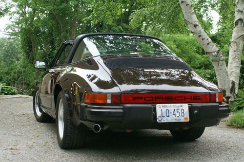 1980 Porsche 911 SC Targa Mocha Brown rare color 72k miles, US $19,995.00, image 3