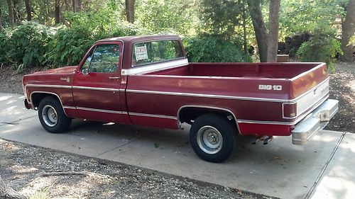 1980 chevrolet c-10 silverado big ten red pickup 2wd lwb