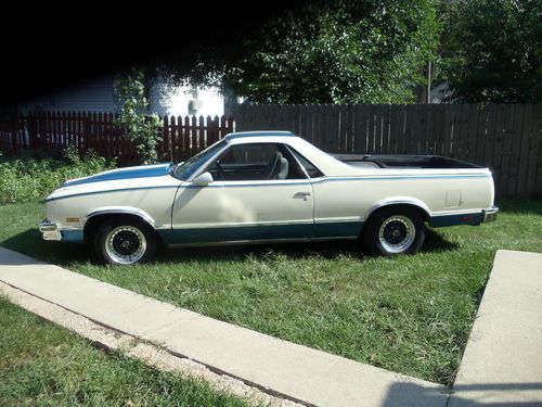 1986 chevrolet el camino with factory console and bucket seats