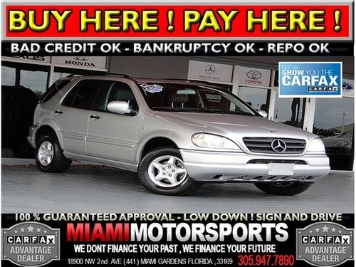 We finance '00 mercedes benz suv super low miles sunroof and more...