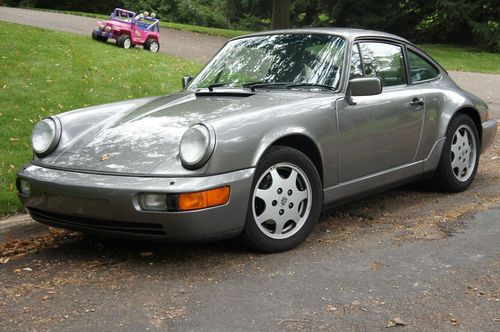 1989 porsche 911 964 carrera 4 coupe 2-door 3.6l, stone grey metallic