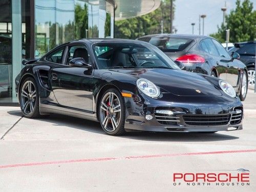 2010 porsche 911 turbo coupe pdk cpo bose nav sport chrono ptv basalt black