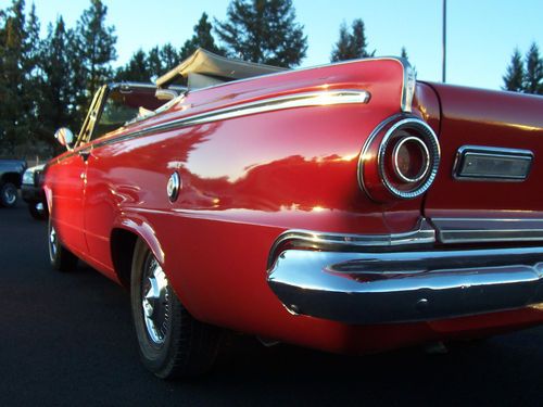 1964 dodge dart convertible !!! white on red mopar amazing condition look!!!!