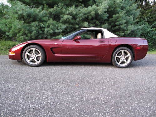 2003 corvette 50th anniversary convertible 645 miles rare 6 speed manual mint!