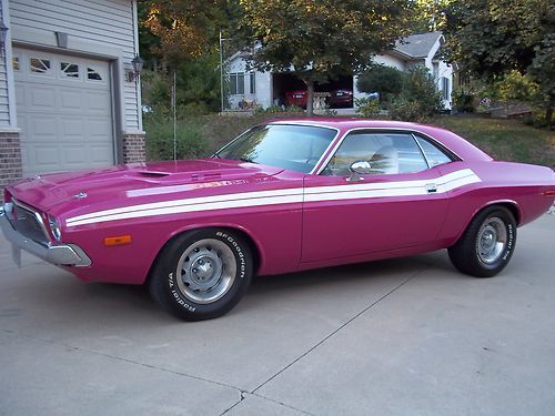 1972 dodge challenger panther pink very nice shape